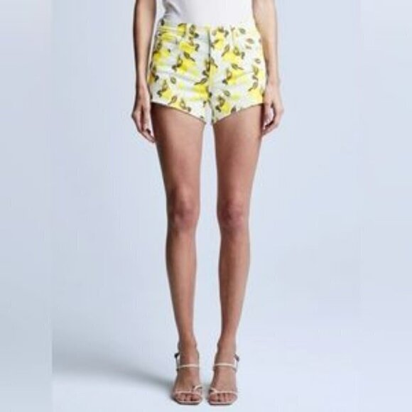 L'AGENCE Audrey Mid-Rise Lemon Shorts - Picture 9 of 16